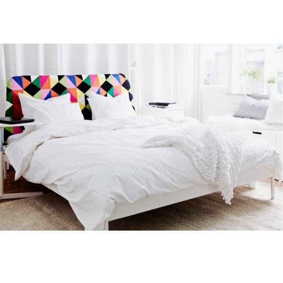 Bedding Ikea Quilted Throw IKEA OFELIA Bedspread Throw Blanket, White